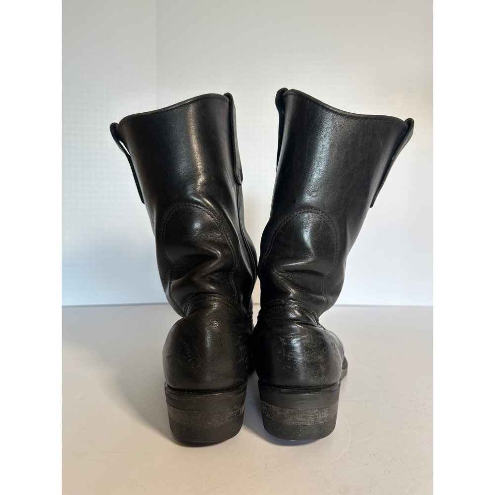 VTG Red Wing Pecos 1116 Mens Black Leather Pull On Work Boots Made in USA 8 E - Picture 7 of 8